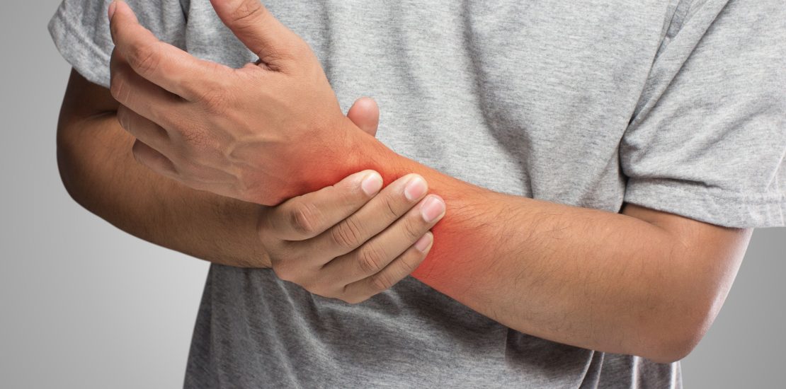 person with wrist pain